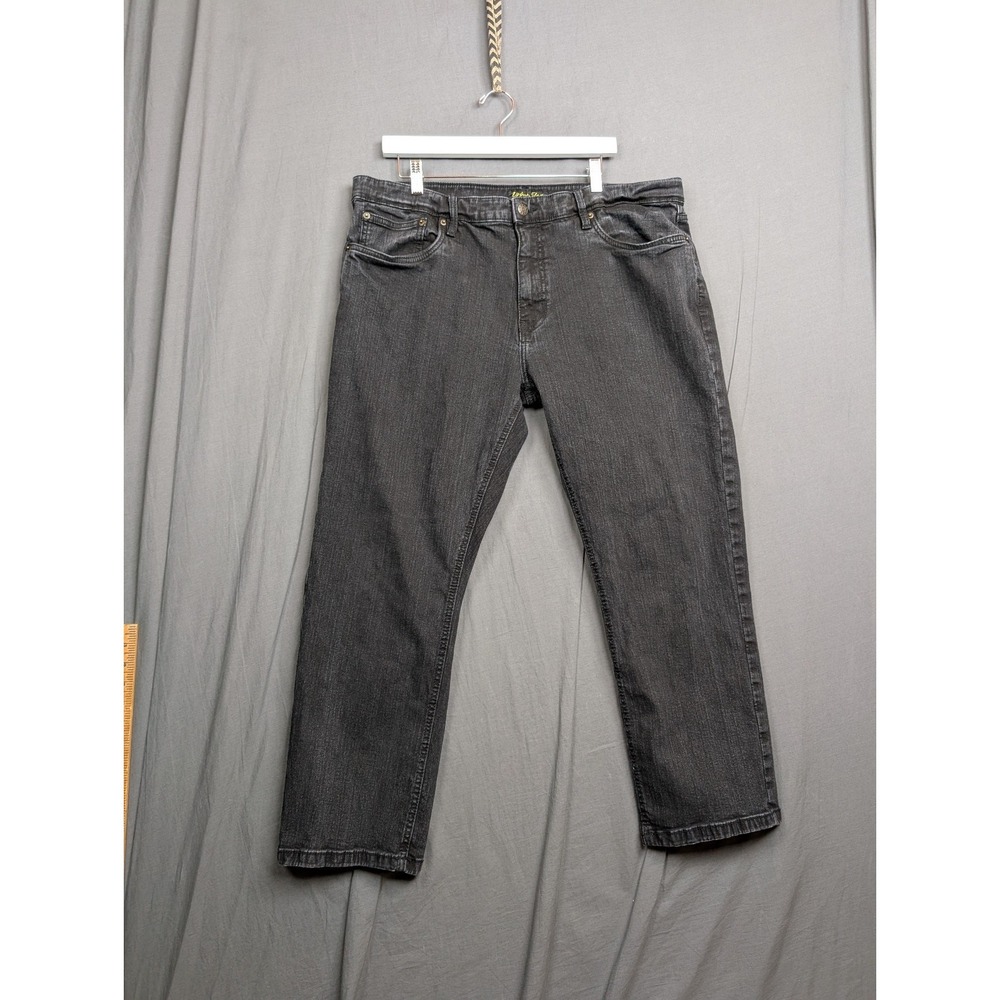 Urban Star Premium‎ Apparel Mens Black Washed-Out Bootcut Jeans 40x29 Denim